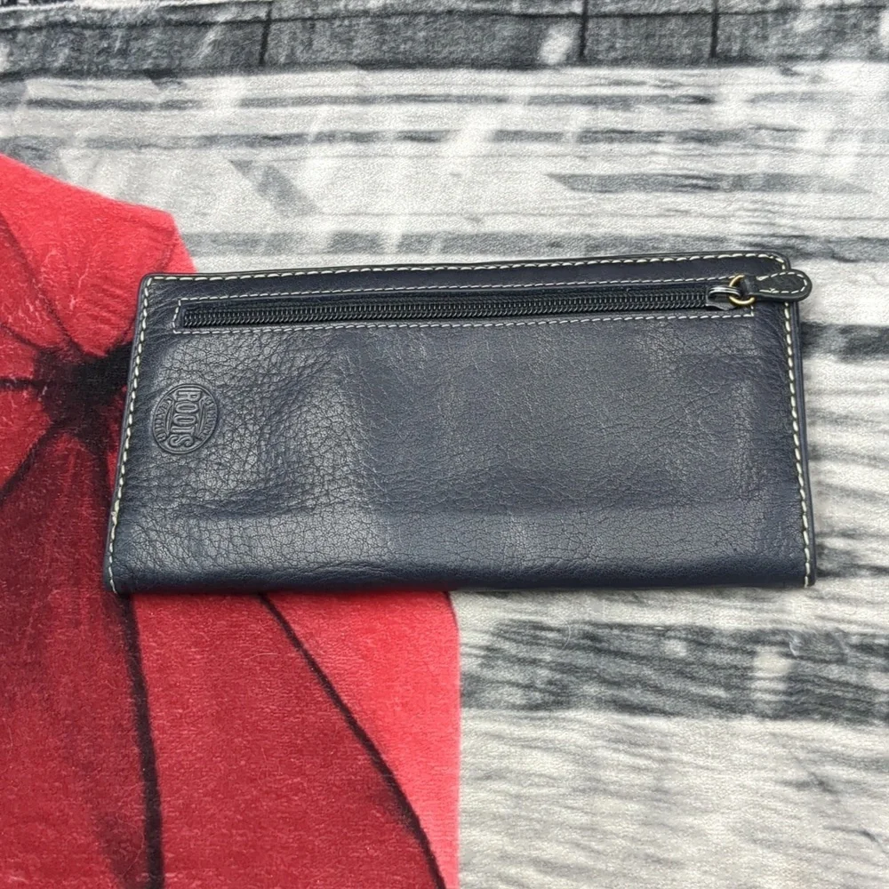 Roots Black Leather Wallet